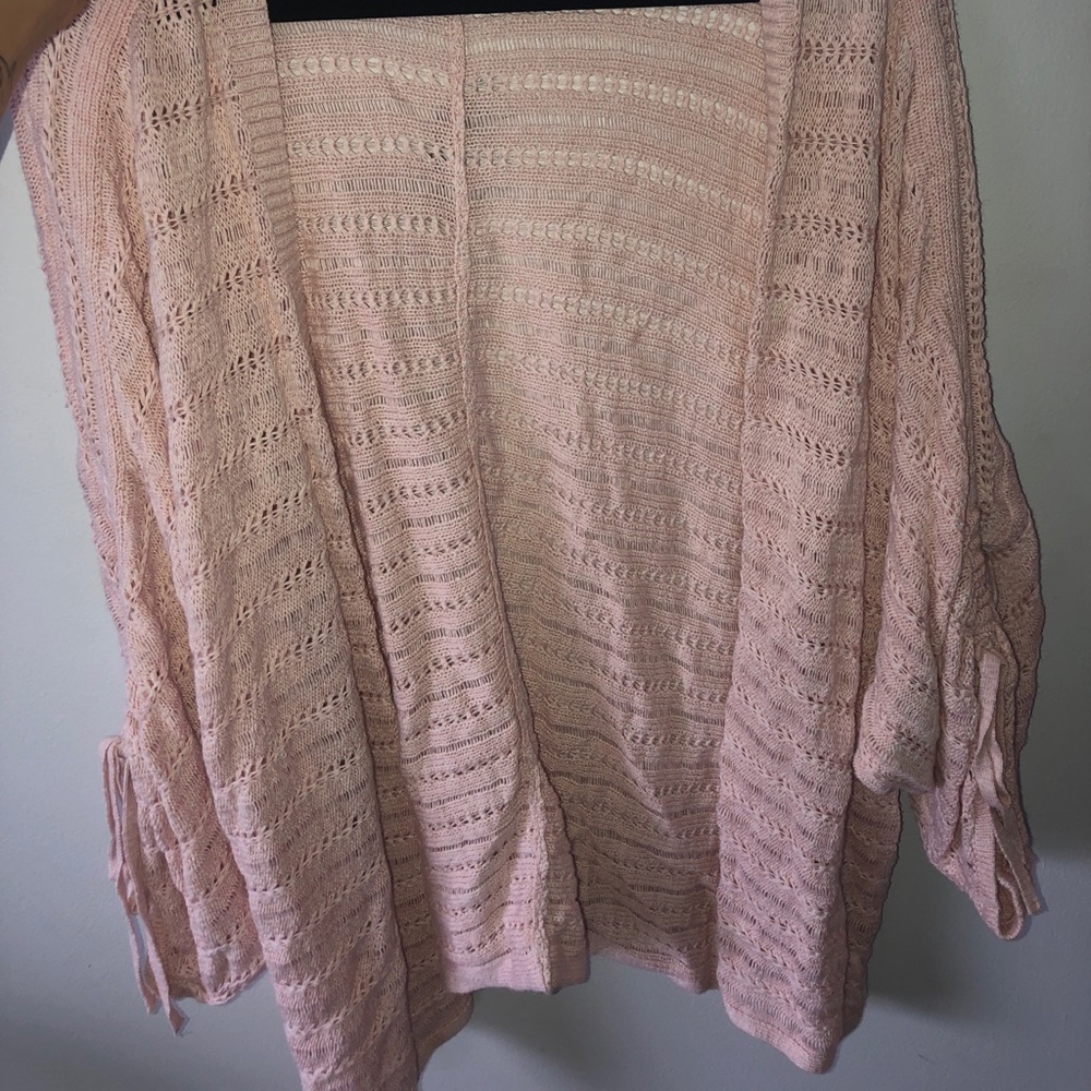 Pink cardigan
